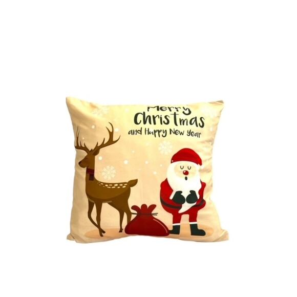 HOLIDAY BUNDLE! Christmas Pillow Cover + 3 FREE DIY Ornaments! LOW STOCK - Picture 2 of 5